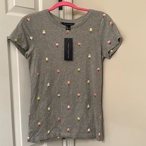 NWT French Connection Ice Cream Cone T Shirt sz S